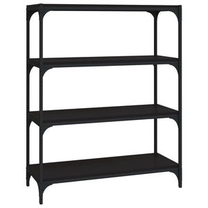 Schwarzes Bücherregal 80x100 cm