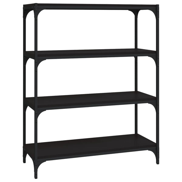 Schwarzes Bücherregal 80x100 cm