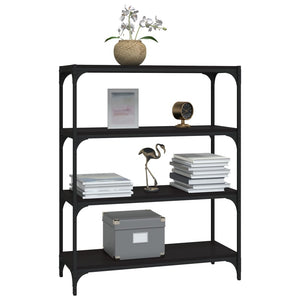 Schwarzes Bücherregal 80x100 cm