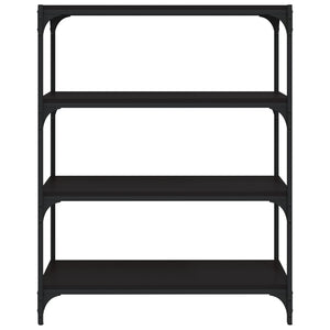 Schwarzes Bücherregal 80x100 cm