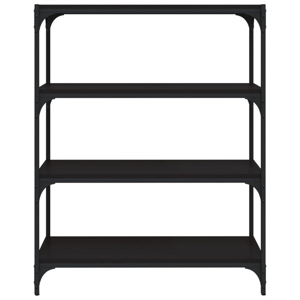 Schwarzes Bücherregal 80x100 cm