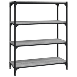 Bücherregal Grau Sonoma 80x33x100 cm