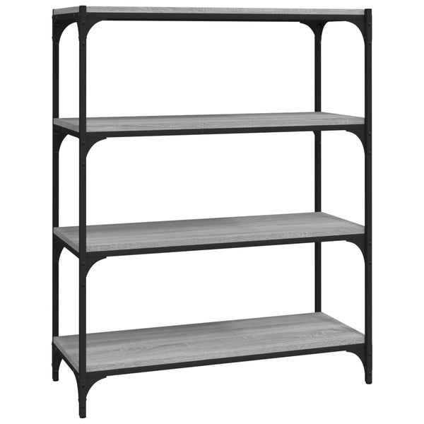 Bücherregal Grau Sonoma 80x33x100 cm
