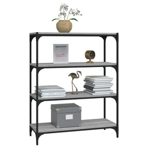 Bücherregal Grau Sonoma 80x33x100 cm