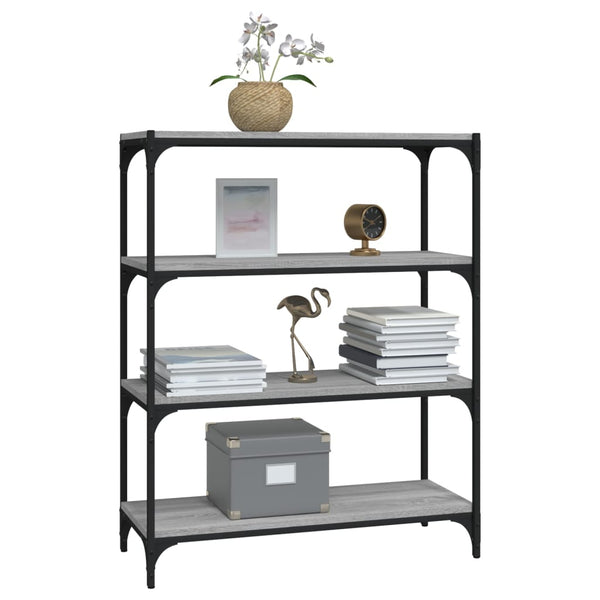 Bücherregal Grau Sonoma 80x33x100 cm