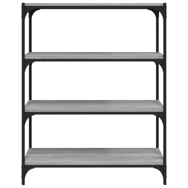 Bücherregal Grau Sonoma 80x33x100 cm