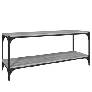 vidaXL Meuble TV gris Sonoma 100x33x41 cm bois d'ingénierie et acier