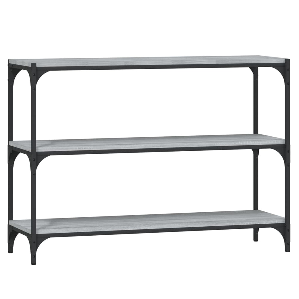 vidaXL Bibliothèque gris sonoma 100x33x70,5 cm Bois d'ingénierie et acier