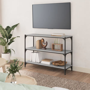 Bücherregal Grau Sonoma 100 cm