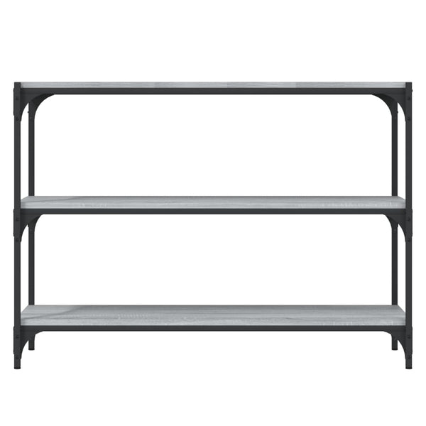 Bücherregal Grau Sonoma 100 cm