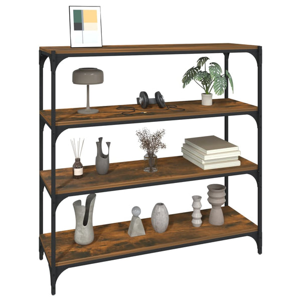 Bücherregal Räuchereiche 100x100 cm