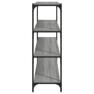 vidaXL Bibliothèque Gris Sonoma 100x33x100 cm Bois d'ingénierie et acier