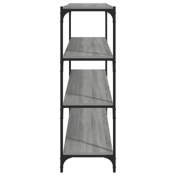 vidaXL Bibliothèque Gris Sonoma 100x33x100 cm Bois d'ingénierie et acier