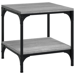 vidaXL Tables d'appoint 2 pcs Gris Sonoma 40x40x40 cm Bois d'ingénierie