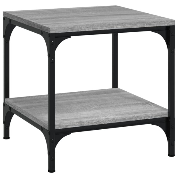 vidaXL Tables d'appoint 2 pcs Gris Sonoma 40x40x40 cm Bois d'ingénierie