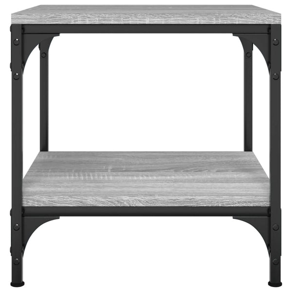 vidaXL Tables d'appoint 2 pcs Gris Sonoma 40x40x40 cm Bois d'ingénierie
