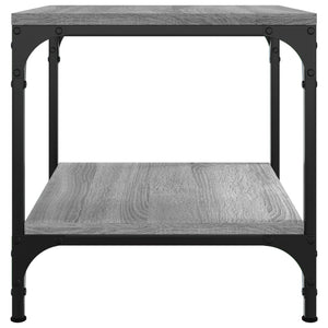 vidaXL Tables d'appoint 2 pcs Gris Sonoma 40x40x40 cm Bois d'ingénierie