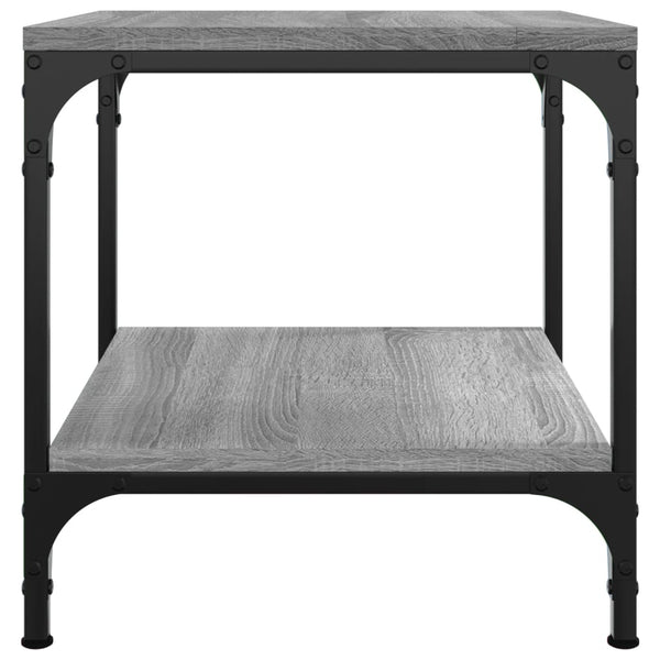 vidaXL Tables d'appoint 2 pcs Gris Sonoma 40x40x40 cm Bois d'ingénierie