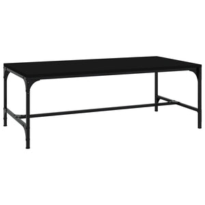 Schwarzer Couchtisch 100x50 cm