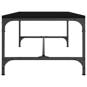 Schwarzer Couchtisch 100x50 cm
