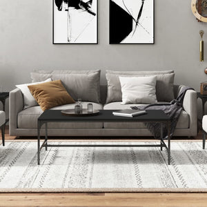 Schwarzer Couchtisch 80x50 cm