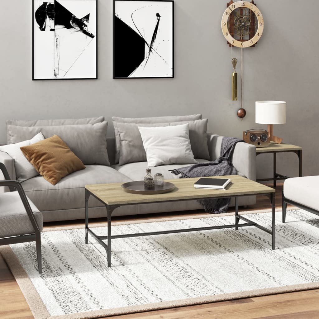 Sonoma Eiche Couchtisch 80x50 cm