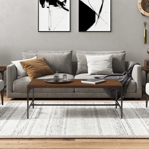 Couchtisch Braun Eichenoptik 80x50 cm
