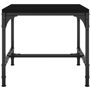 Beistelltische 2er Set Schwarz 40x40 cm