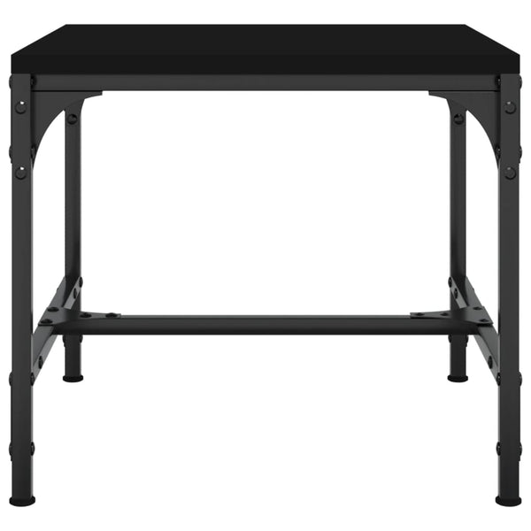Beistelltische 2er Set Schwarz 40x40 cm