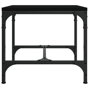 Beistelltische 2er Set Schwarz 40x40 cm