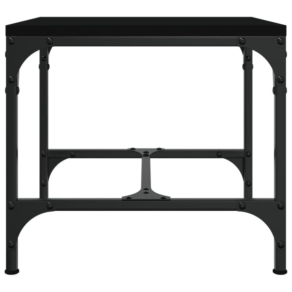Beistelltische 2er Set Schwarz 40x40 cm