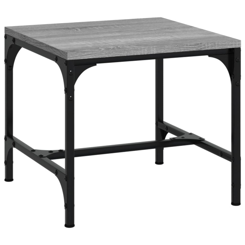 vidaXL Table basse grise Sonoma 40x40x35 cm en bois d'ingénierie