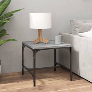 Beistelltische 2er Set Grau Sonoma 40x40