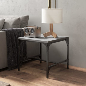 Beistelltische 2er Set Grau Sonoma 40x40