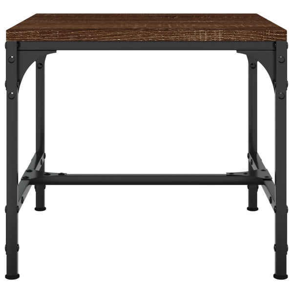 Beistelltische 2er Set Braun Eiche 40x40 cm