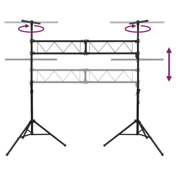 Schwarz Leuchtenstativ, 180-300cm