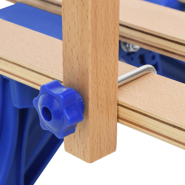 Blau Schlitten Rückenlehne Holz