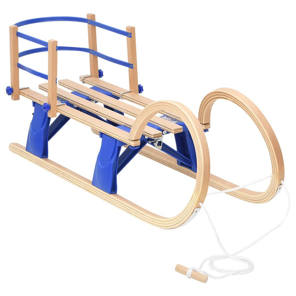 Klappschlitten mit Rückenlehne 110cm