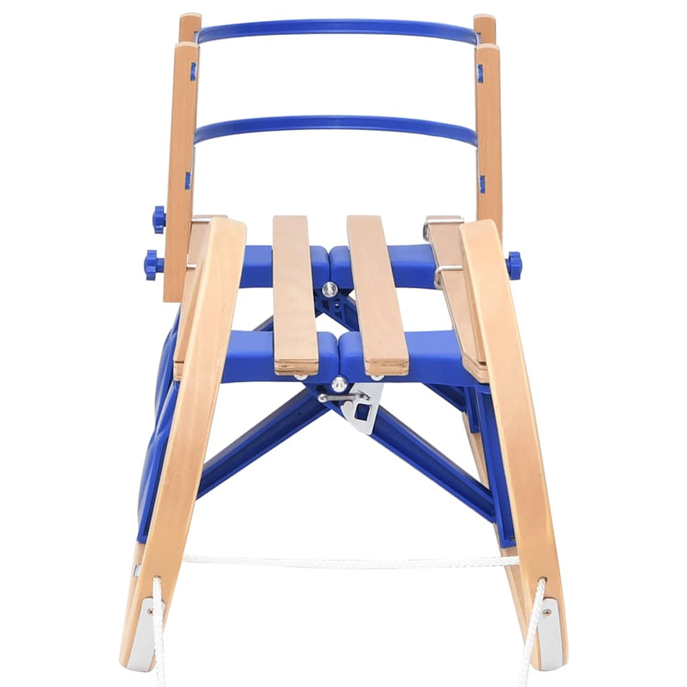 Klappschlitten mit Rückenlehne 110cm