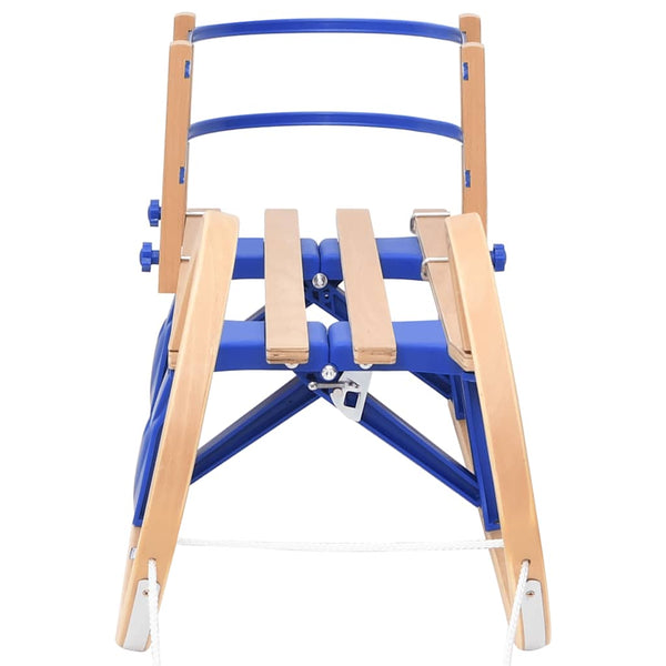 Klappschlitten mit Rückenlehne 110cm