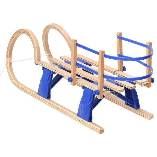 Klappschlitten mit Rückenlehne 110cm
