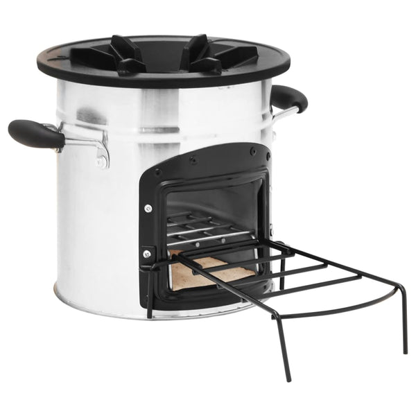 Camping Ofen Edelstahl 45,5 cm