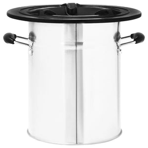 Camping Ofen Silber Edelstahl 51,5cm