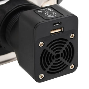 Camping Holzofen mit USB-Gebläse