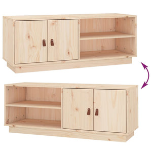 TV-Schrank Kiefer Massivholz 105 cm