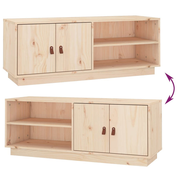 TV-Schrank Kiefer Massivholz 105 cm