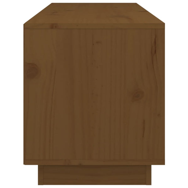 TV-Schrank Honigbraun Massivholz Kiefer 105 cm