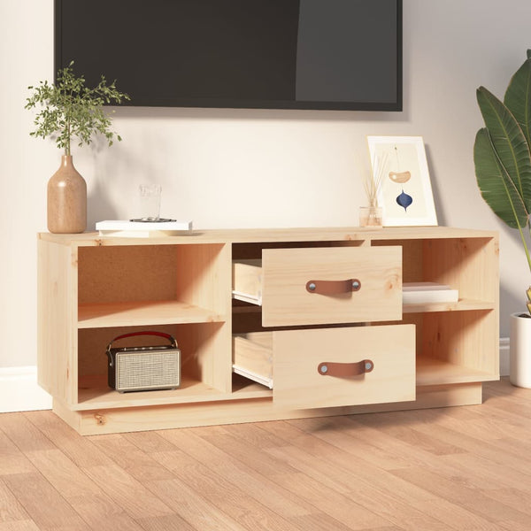 TV-Schrank Kiefer Massivholz 100 cm