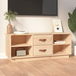 TV-Schrank Kiefer Massivholz 100 cm