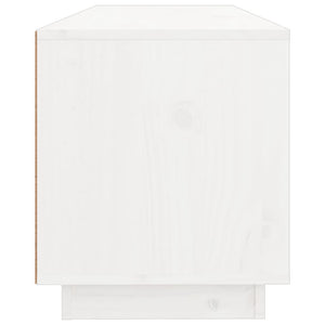 Weißer TV-Schrank Kiefer Massivholz 100cm